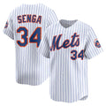 NY.Mets #34 Kodai Senga White Home Limited Player Jersey
