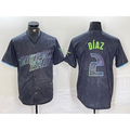TB.Rays #2 Yandy Diaz Charcoal 2024 City Connect Limited Stitched Jersey