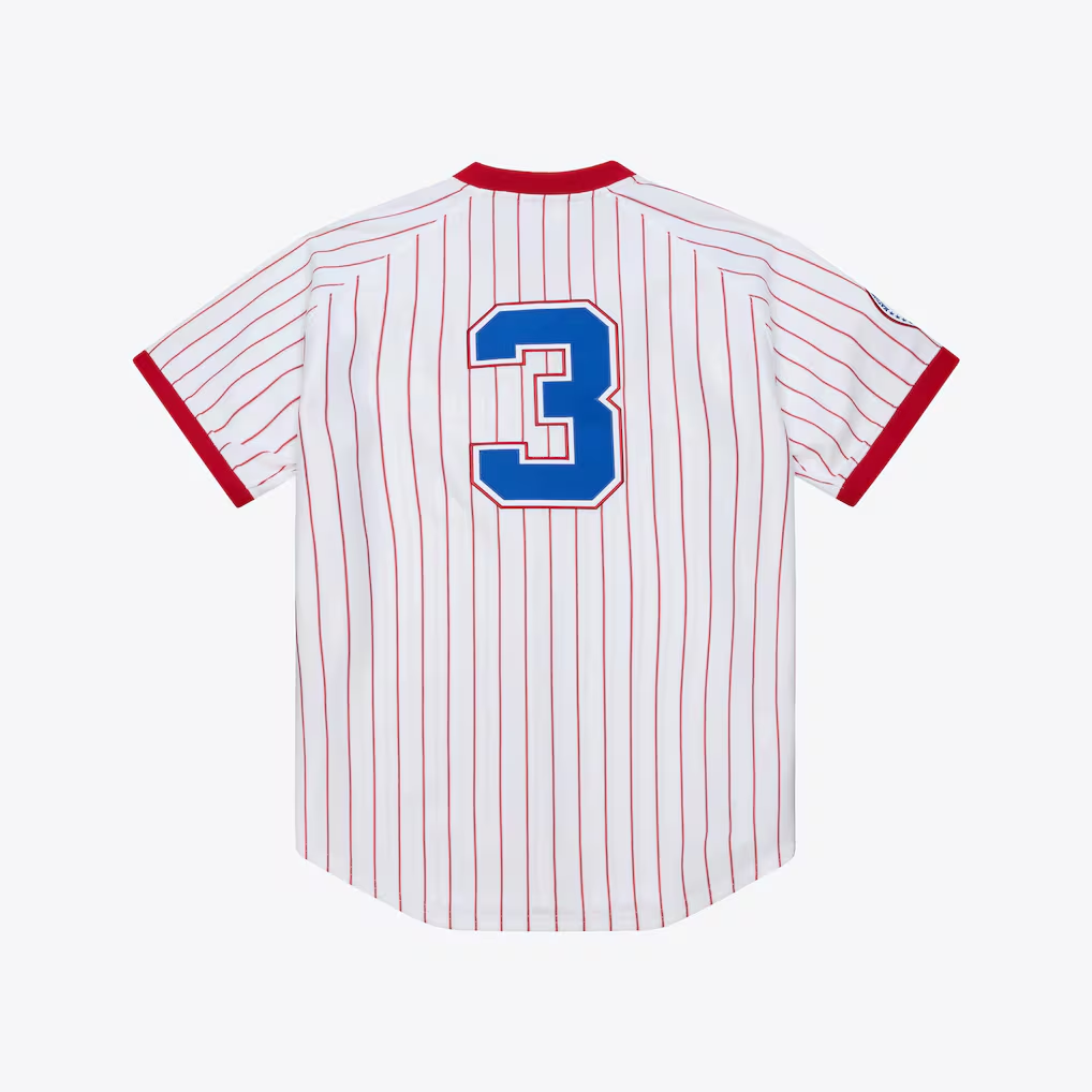 A.Braves #3 Dale Murphy Mitchell & Ness White 1976 Authentic Jersey