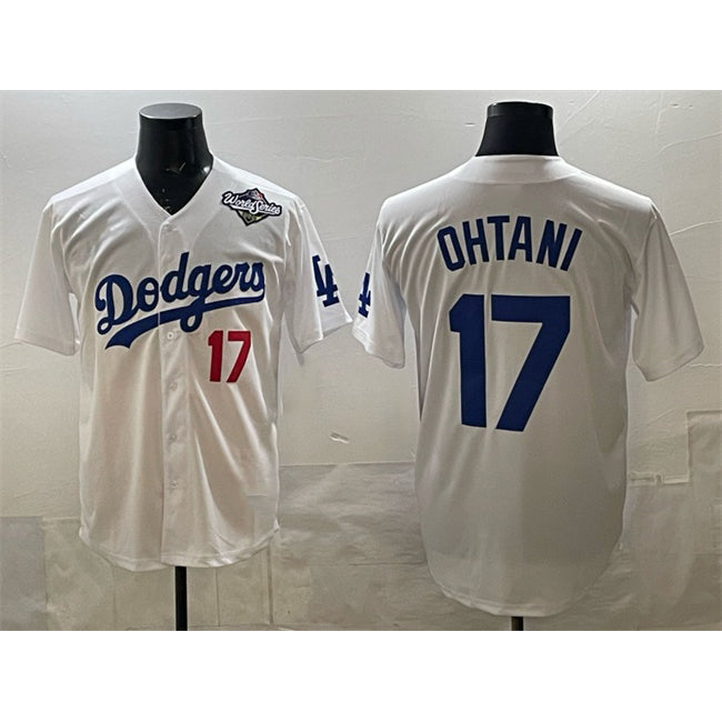 LA.Dodgers #17 Shohei Ohtani White 2025 World Series Home Limited Stitched Jersey