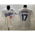 LA.Dodgers #17 Shohei Ohtani White 2025 World Series Home Limited Stitched Jersey