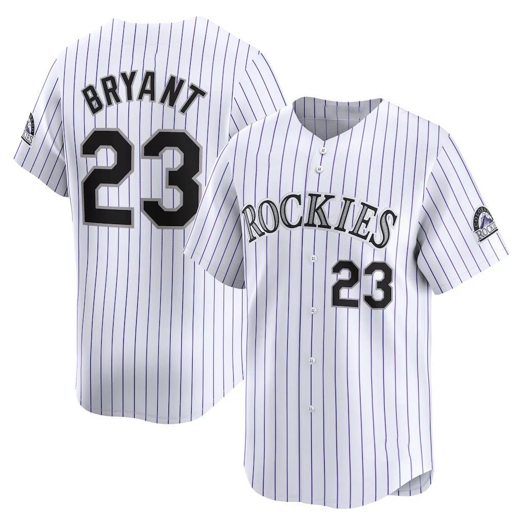 C.Rockies #23 Kris Bryant White Home Limited Player Jersey
