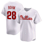 P.Phillies #28 Alec Bohm White Home Limited Player Jersey