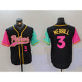 SD.Padres #3 Jackson Merrill Number Black NEW 2023 City Connect Cool Base Stitched Jersey