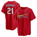 St. Louis Cardinals #21 Lars Nootbaar Red Big & Tall Alternate Replica Player Jersey