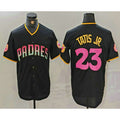 SD.Padres #23 Fernando Tatis Jr. Black 20th Anniversary Cool Base Stitched Jersey