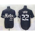 NY.Mets #22 Juan Soto Black 'Gotham Gothic Edition' Vapor Premier Limited Stitched Jersey