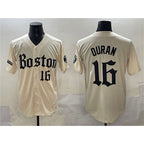 BR.Sox #16 Jarren Duran Cream Gothic Vapor Limited Stitched Jersey