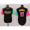 SD.Padres #11 Yu Darvish Black Fashion Jersey