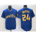 S.Mariners #24 Ken Griffey Blue 2023 City Connect Cool Base Stitched Jersey