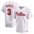 P.Phillies #3 Bryce Harper White Home Limited Player Jersey