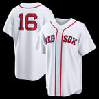 BR.Sox #16 Jarren Duran White Home Replica Jersey