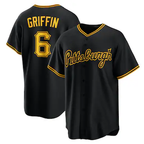 P.Pirates #6 Konnor Griffin Black Alternate Replica Jersey