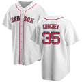 BR.Sox #35 Garrett Crochet White 2024 Cool Base Stitched Jersey