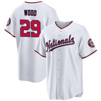 W.Nationals #29 James Wood White 2024 Home Limited Stitched Jersey