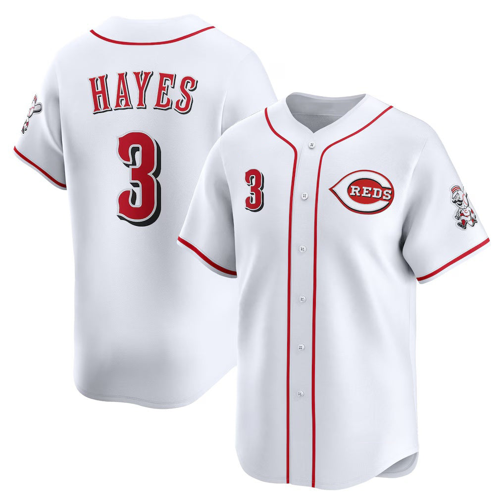 C.Reds #3 Ke'Bryan Hayes White Home Limited Player Jersey