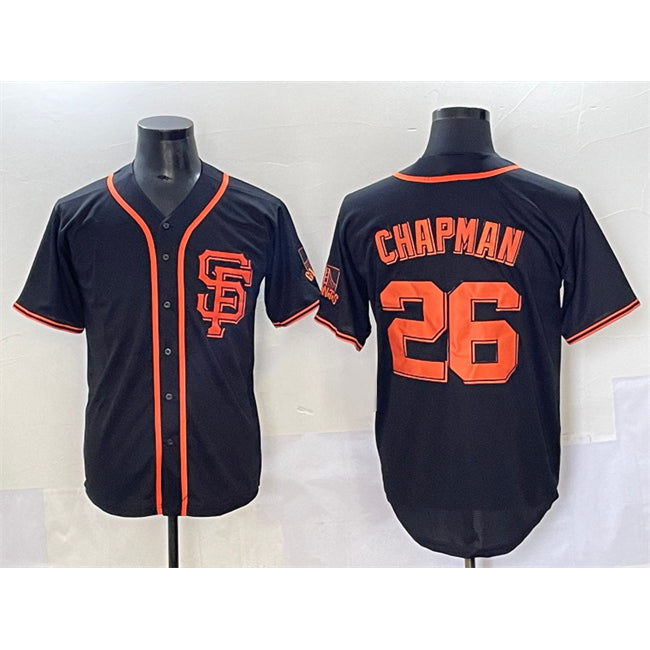 SF.Giants #26 Matt Chapman Black Cool Base Stitched Jersey