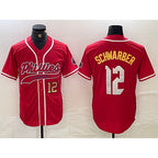 P.Phillies #12 Kyle Schwarber Red 2024 City Connect Limited 3 Stitched Jersey