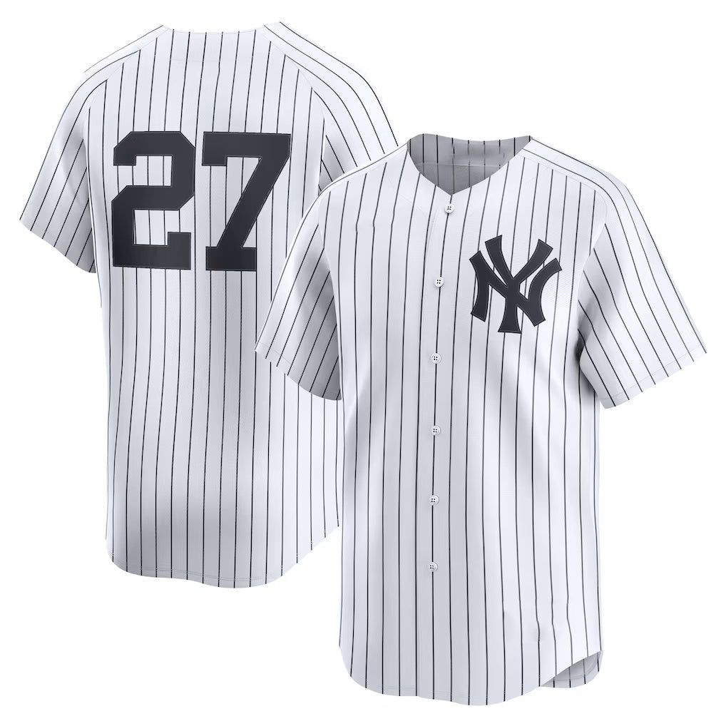 NY.Yankees #27 Giancarlo Stanton White Home Limited 2 Player Jersey