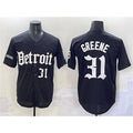 D.Tigers #31 Riley Greene Black Motor Gothic Edition Vapor Premier Limited Stitched Jersey