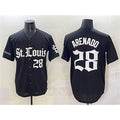 St. Louis Cardinals #28 Nolan Arenado Black 'Gothic Legacy Edition' Vapor Premier Limited Stitched l Jersey