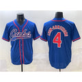 C.Cubs #4 Pete Crow-Armstrong Royal Cool Base Stitched Jersey
