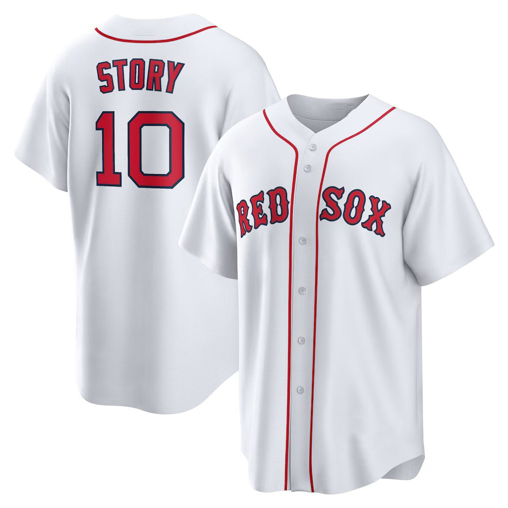 BR.Sox #10 Trevor Story White Home Replica Jersey